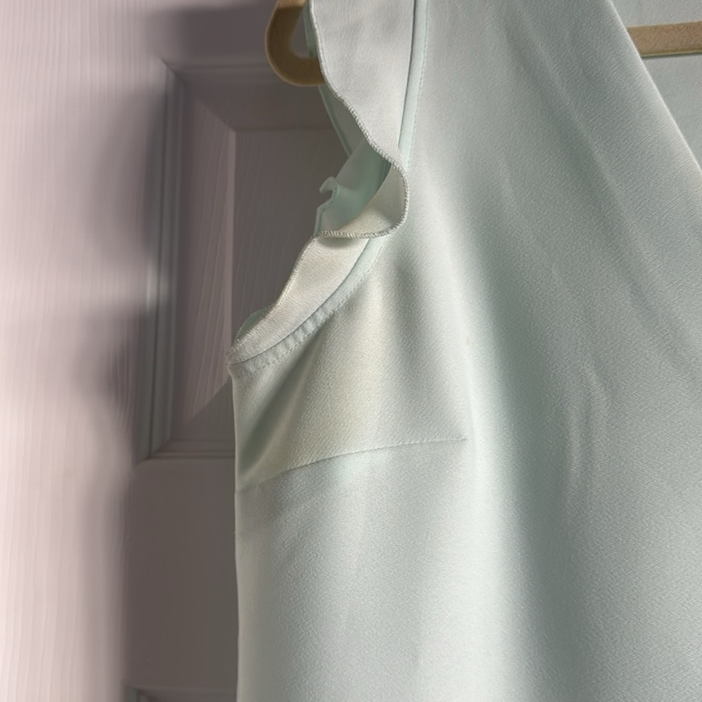 Banana Republic Mint Green Peplum Top SMALL with some flaws - Picture 6 of 8